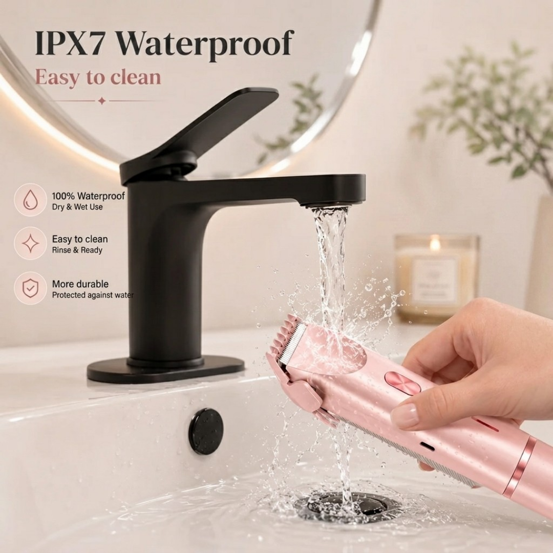 2-in-1 Electric Shaver for Women – Facial & Body Hair Remover