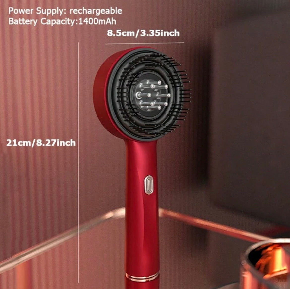 Portable Electric Hair Massager with 3 Speeds