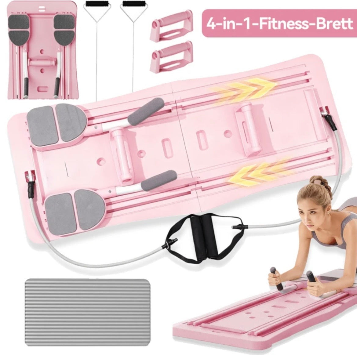 Reformer Foldable Pilates Board 4 in 1 for Home