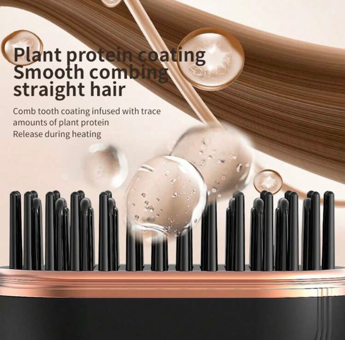 Mini Wireless Straightening Brush | Quick and Frizzless Hairstyle